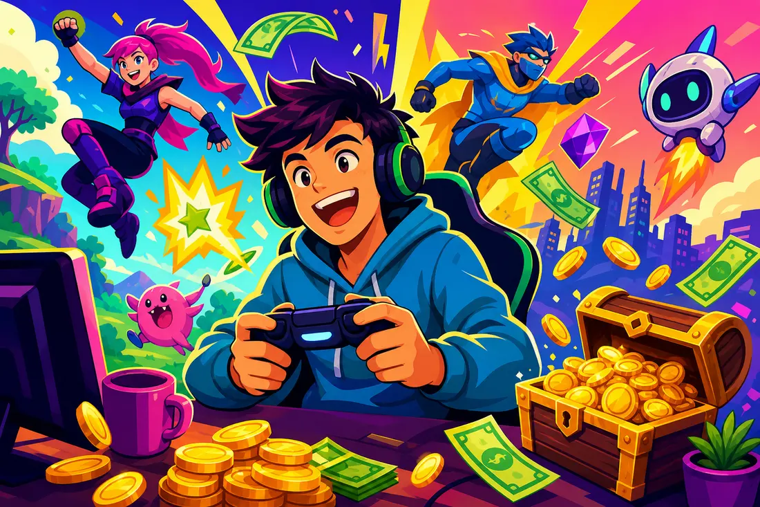 Gagner de l’argent en jouant des jeux vidéo