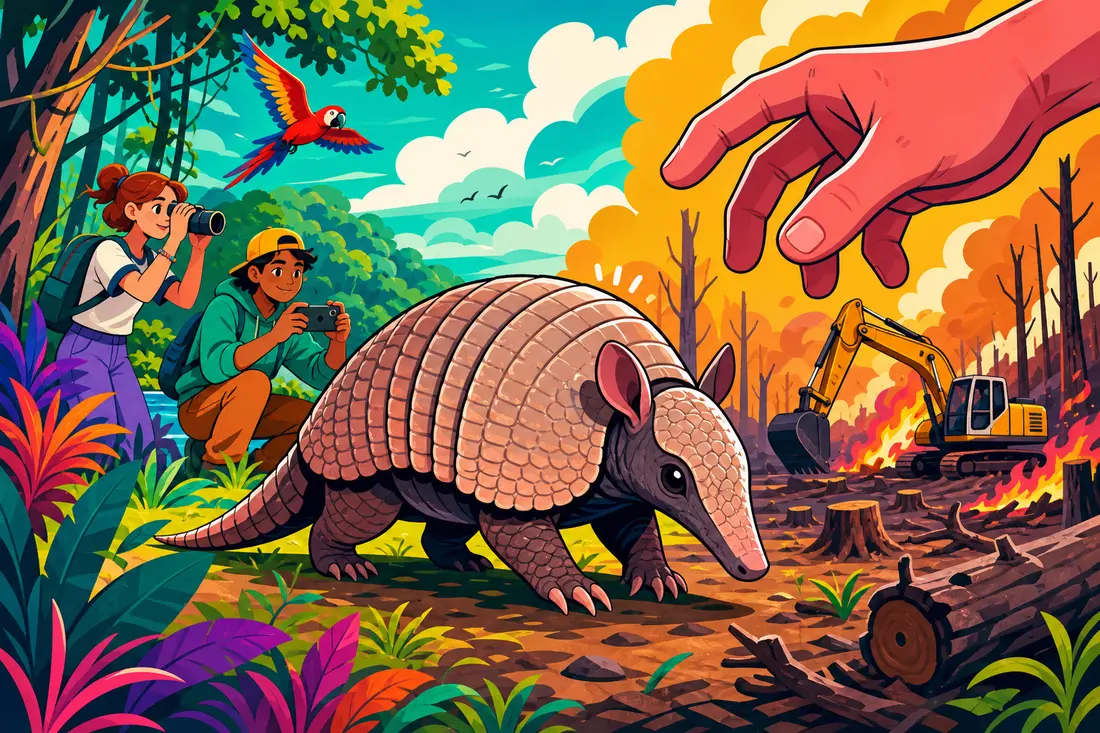 Pourquoi le tatou tronqué est-il menacé ?