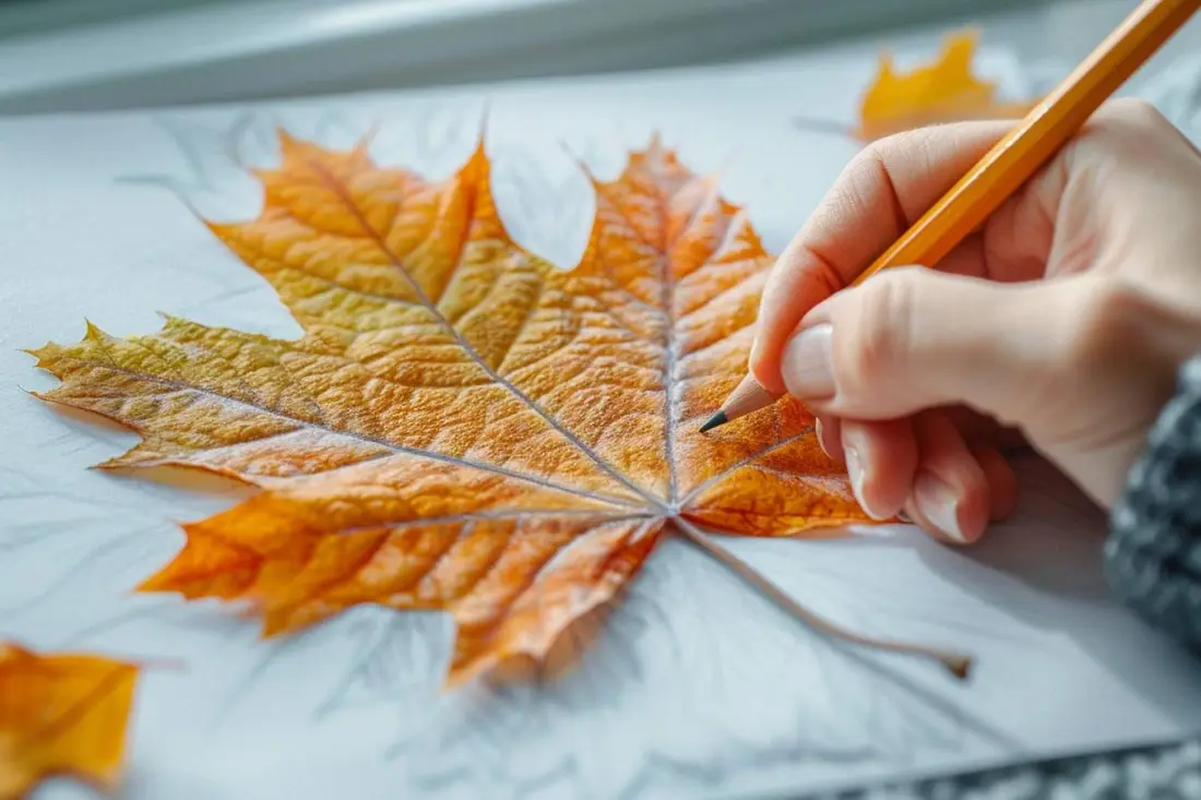 Comment dessiner une feuille d’automne ?