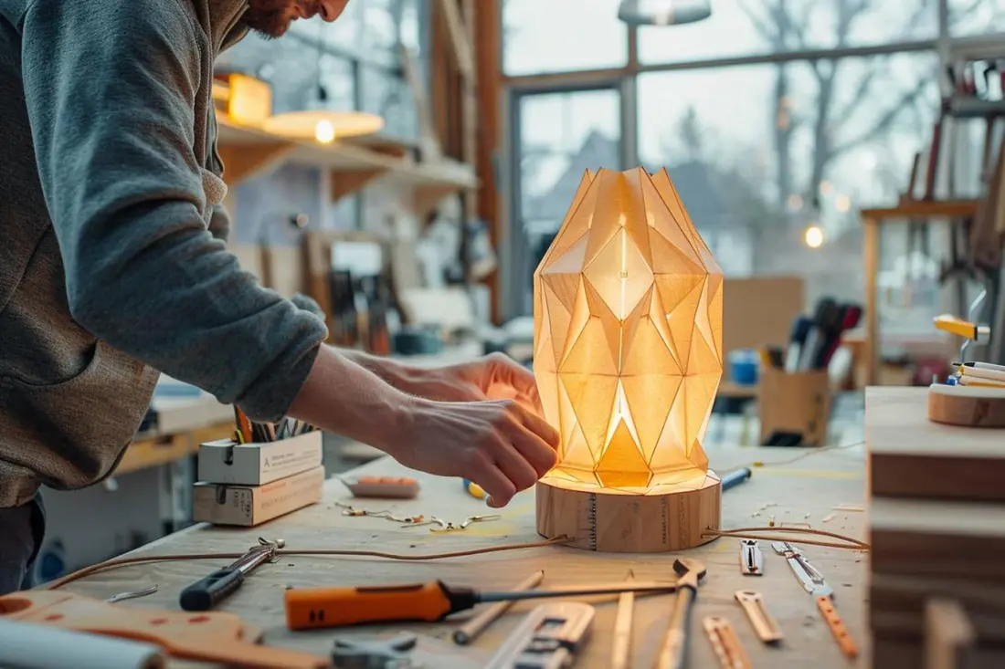 Comment fabriquer facilement une lampe de bureau ?