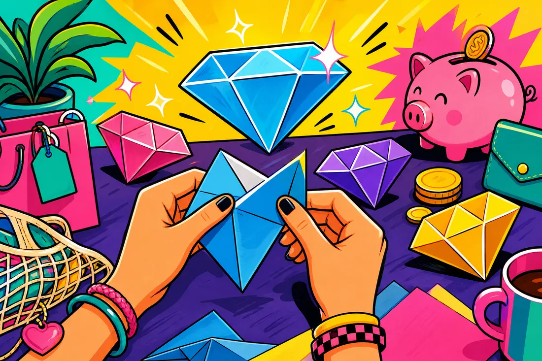Comment fabriquer un diamant en origami ?