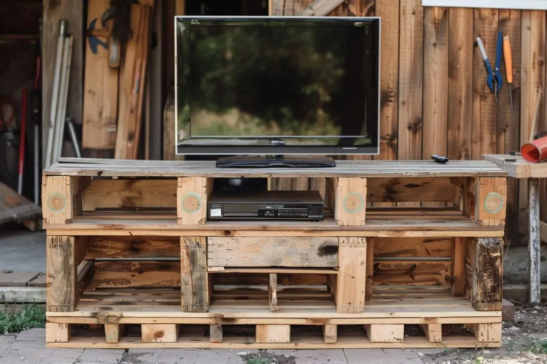 Comment fabriquer un meuble TV avec des palettes ?