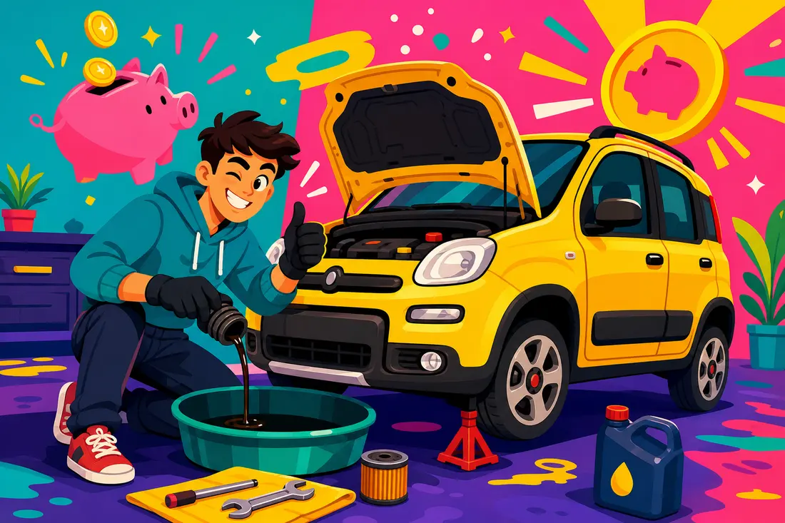 Comment réaliser la vidange d’une Fiat Panda essence ?