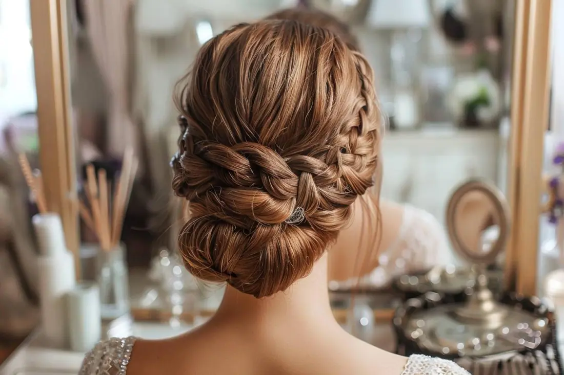 Comment réaliser un chignon tressé ?
