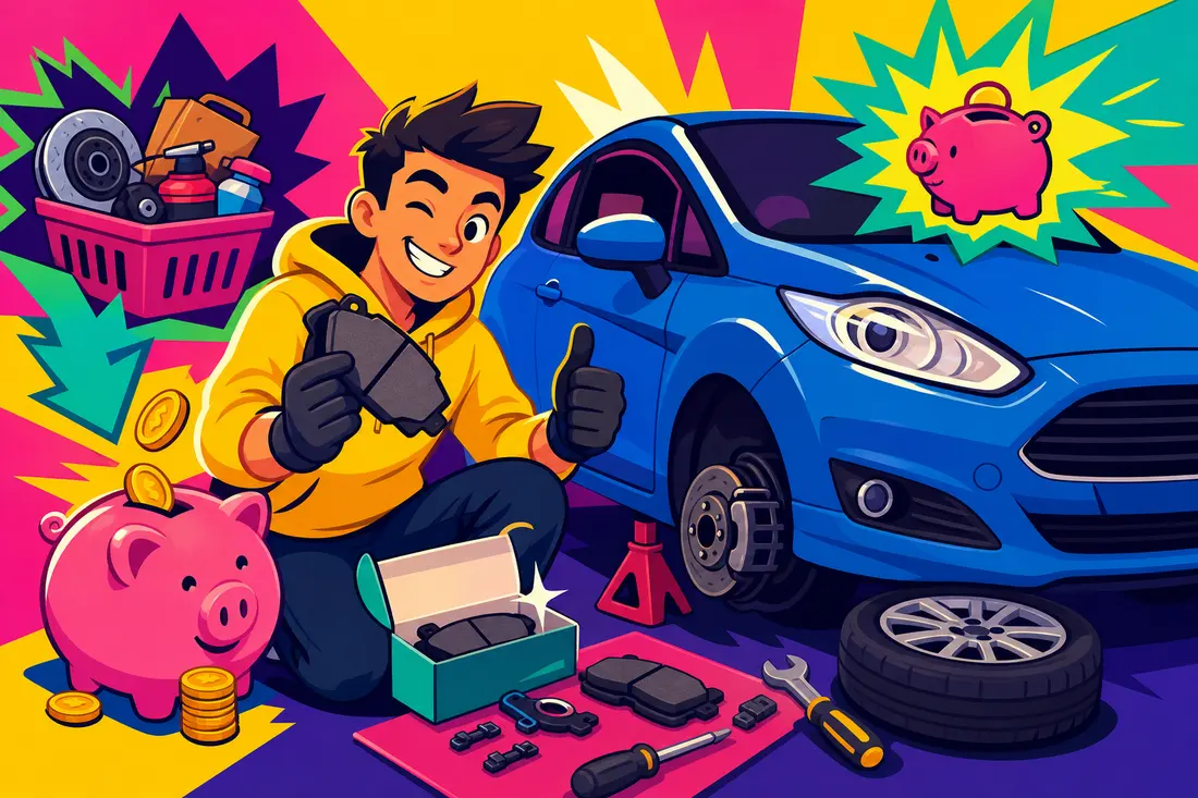 Comment remplacer les plaquettes de frein d’une Ford Fiesta ?