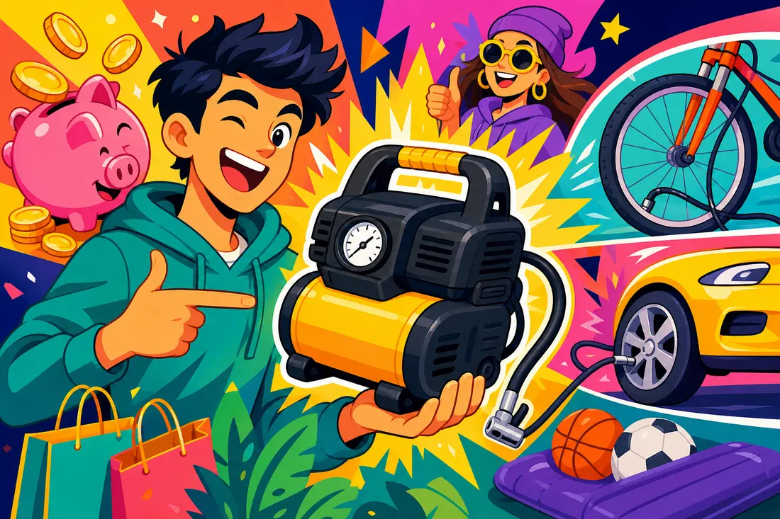 Bons Plans du jours, avoir un compresseurs d’air portable !