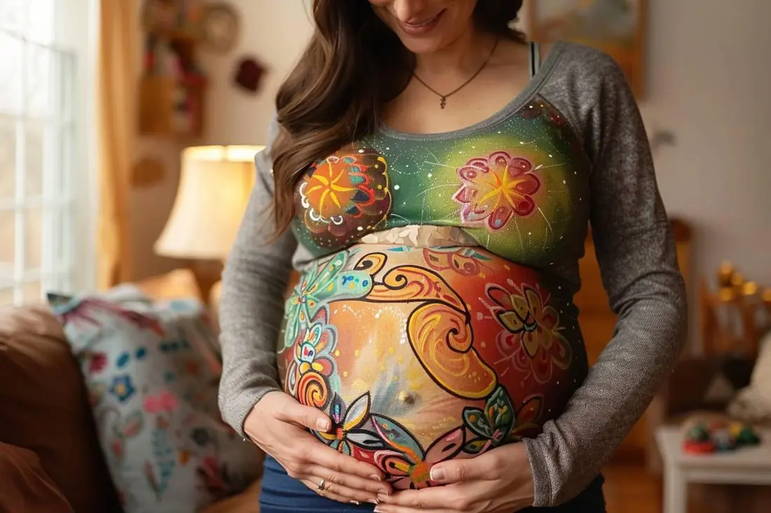 Le belly painting : une tendance à adopter pour embellir sa grossesse ?