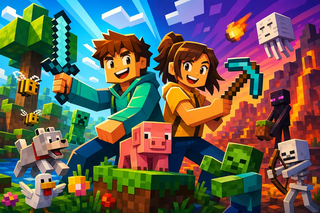 Comment jouer à deux sur minecraft