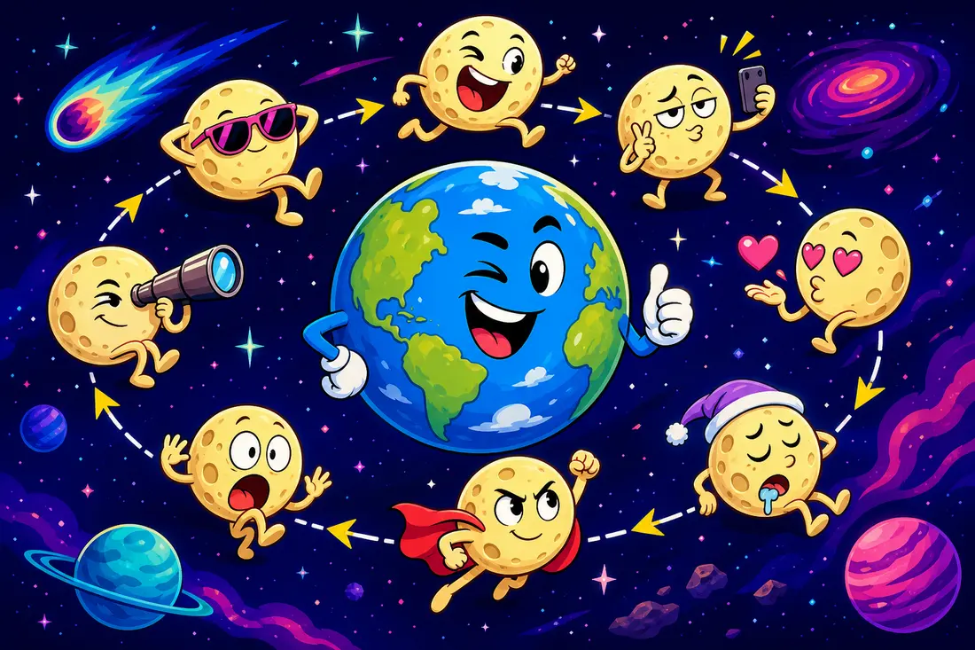 Comprendre la rotation lunaire : comment la lune tourne autour de la terre
