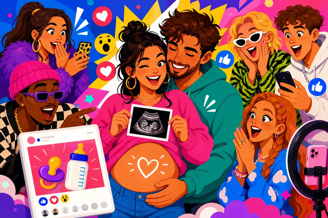 Comment annoncer sa grossesse sur Facebook ?