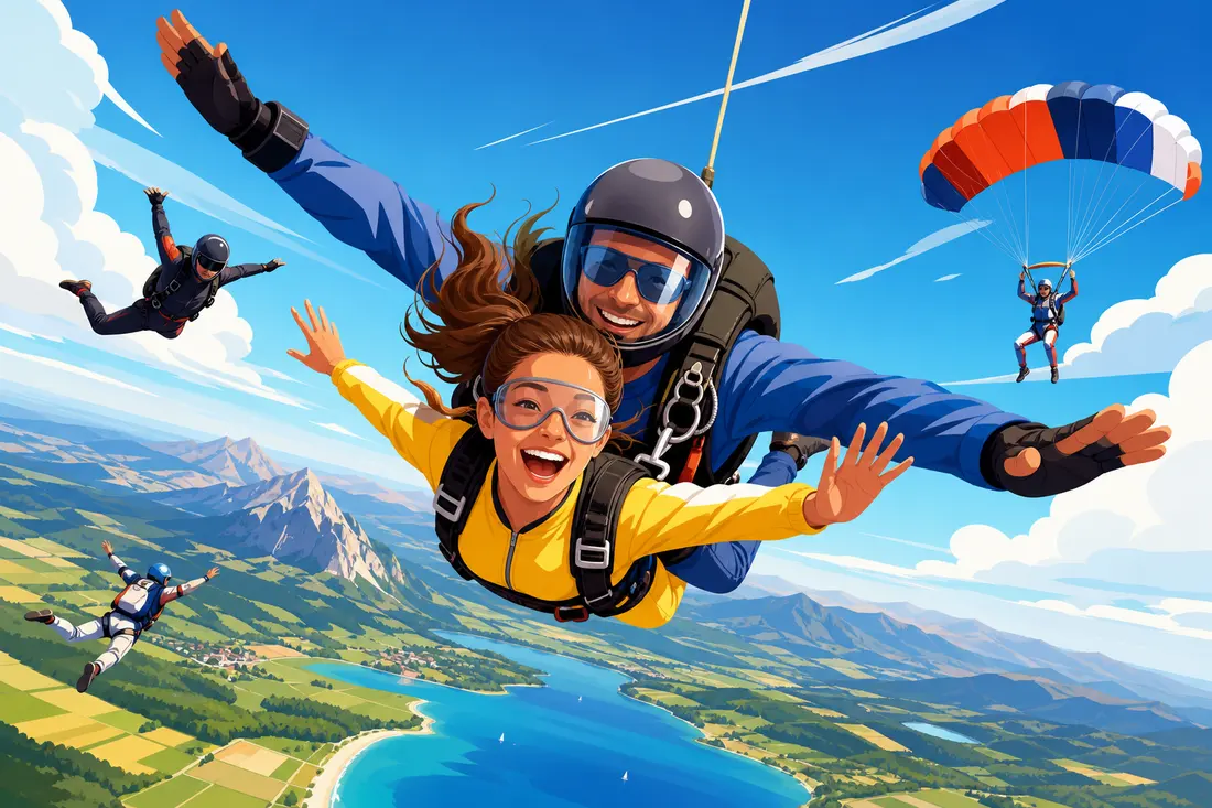 Parachutisme en France : Sauts en Tandem et Stages près de chez vous